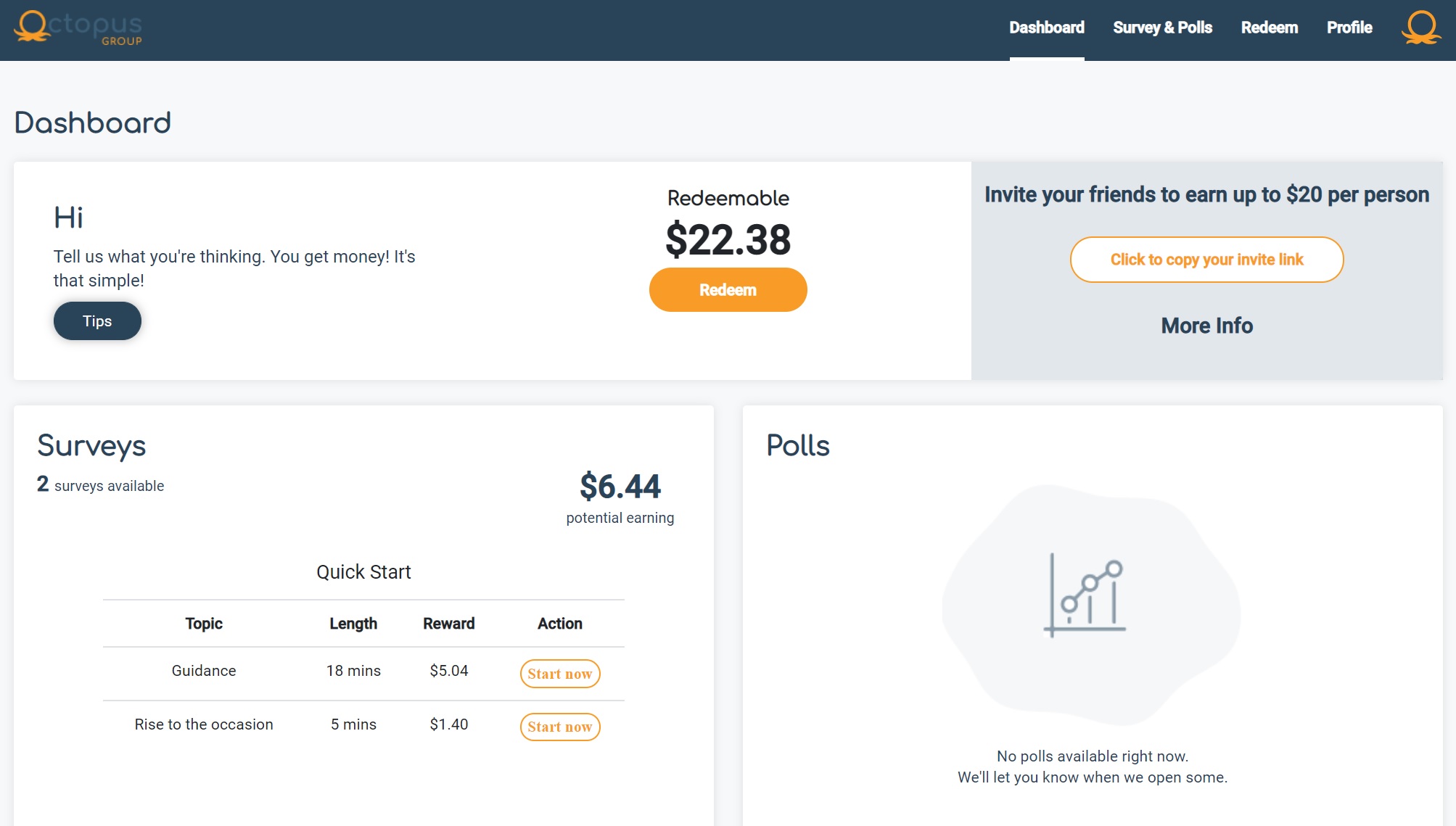 home-page-octopus-group-review-full - Paid Surveys Fanatic home screen octopus group review