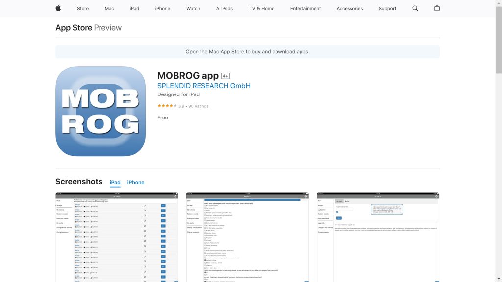 mobrog apple ios app mobile - Paid Surveys Fanatic mobrog apple ios app mobile